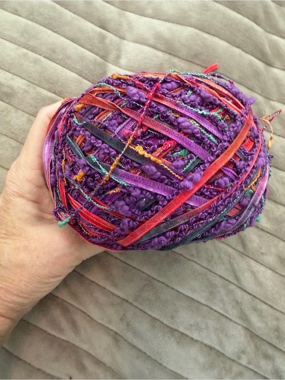 Prism purple yarns